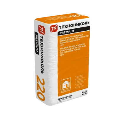 ТЕХНОНИКОЛЬ Штукатурно-клеевая смесь для плит из XPS ТЕХНОНИКОЛЬ 220 (577004)