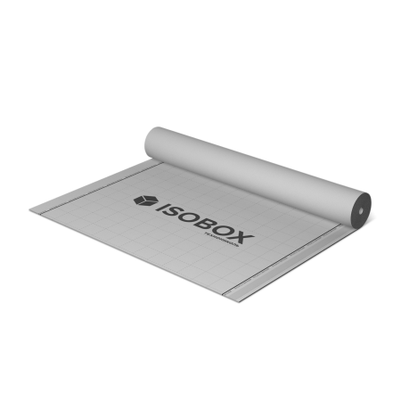 ТЕХНОНИКОЛЬ Гидро-ветрозащитная диффузионная мембрана ISOBOX 95 (КЛЕЕВАЯ ПОЛОСА) (1,5 x 50 м) (669840)