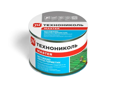 ТЕХНОНИКОЛЬ Лента-герметик NICOBAND зеленый 3м х 7,5см ГП (коробка 16 рулонов) (343832)
