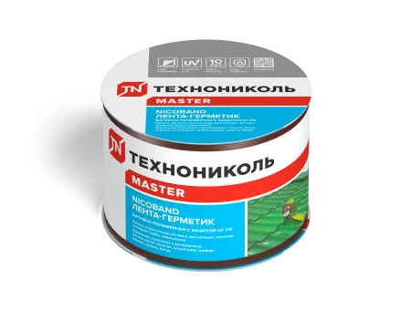ТЕХНОНИКОЛЬ Лента-герметик NICOBAND коричневый 3м х 7,5см ГП (коробка 16 рулонов) (343841)