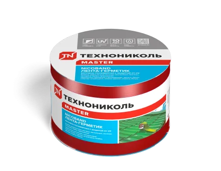 ТЕХНОНИКОЛЬ Лента-герметик NICOBAND красный 10м х 10см ГП (коробка 3 рулона) (343842)
