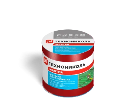 ТЕХНОНИКОЛЬ Лента-герметик NICOBAND красный 3м х 10см ГП (коробка 12 рулонов) (343847)