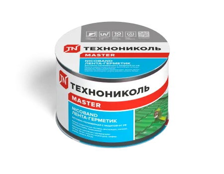 ТЕХНОНИКОЛЬ Лента-герметик NICOBAND темно-серый 3м х 7,5см ГП (коробка 16 рулонов) (343868) ТЕХНОНИКОЛЬ Лента-герметик NICOBAND темно-серый 3м х 7,5см ГП (коробка 16 рулонов) (343868)