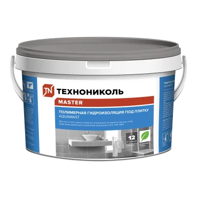 ТЕХНОНИКОЛЬ Гидроизоляция полимерная AquaMast, ведро 5 кг (087728) ТЕХНОНИКОЛЬ Гидроизоляция полимерная AquaMast, ведро 5 кг (087728)