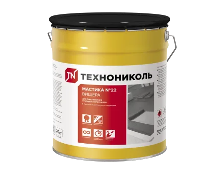 ТЕХНОНИКОЛЬ Мастика приклеивающая Вишера №22, ведро 20 кг (224523)