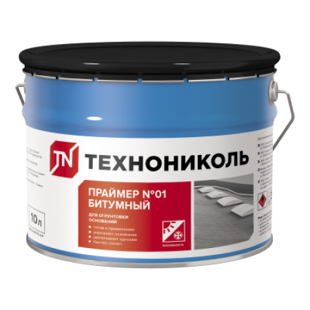 ТЕХНОНИКОЛЬ Праймер битумный ТЕХНОНИКОЛЬ № 01, ведро, 10л (352607)