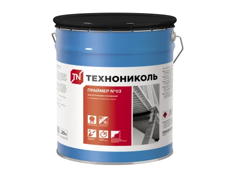 ТЕХНОНИКОЛЬ Праймер битумно-полимерный ТЕХНОНИКОЛЬ №03, ведро 20л (352612) ТЕХНОНИКОЛЬ Праймер битумно-полимерный ТЕХНОНИКОЛЬ №03, ведро 20л (352612)