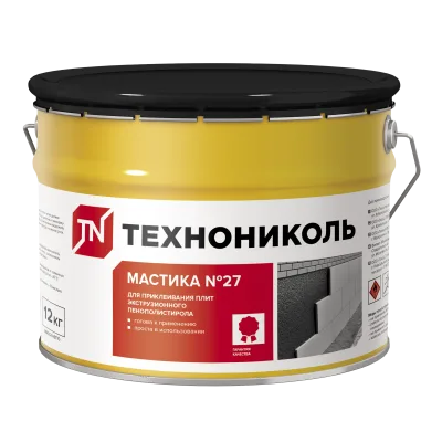 ТЕХНОНИКОЛЬ Мастика приклеивающая ТЕХНОНИКОЛЬ №27, ведро, 12 кг (353153)