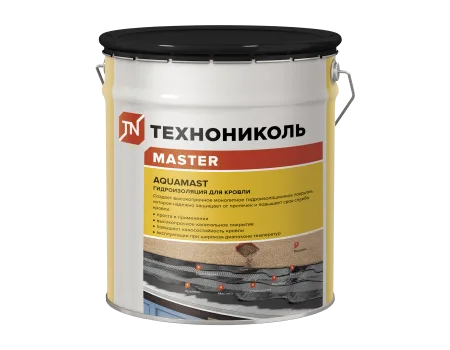 ТЕХНОНИКОЛЬ Мастика битумно-резиновая AquaMast, ведро 18 кг (393554)