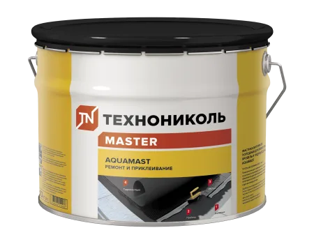 ТЕХНОНИКОЛЬ Мастика для ремонта AquaMast, ведро 10 кг (393560)