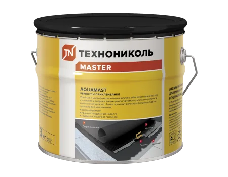 ТЕХНОНИКОЛЬ Мастика для ремонта AquaMast, ведро 3 кг (420925) ТЕХНОНИКОЛЬ Мастика для ремонта AquaMast, ведро 3 кг (420925)