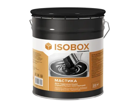 ТЕХНОНИКОЛЬ Мастика гидроизоляционная ISOBOX, ведро 22 л (487107)