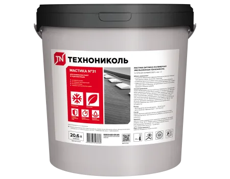 ТЕХНОНИКОЛЬ Мастика кровельная ТЕХНОНИКОЛЬ №31, ведро 18 кг (688799)