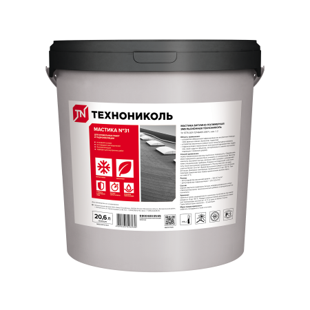 ТЕХНОНИКОЛЬ Мастика кровельная ТЕХНОНИКОЛЬ №31, ведро 18 кг (688799)