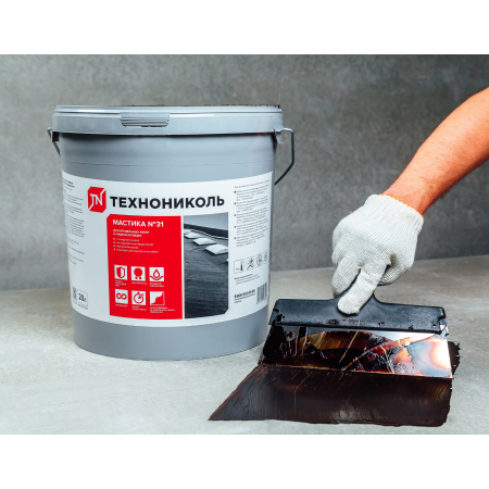 ТЕХНОНИКОЛЬ Мастика кровельная ТЕХНОНИКОЛЬ №31, ведро 18 кг (688799)