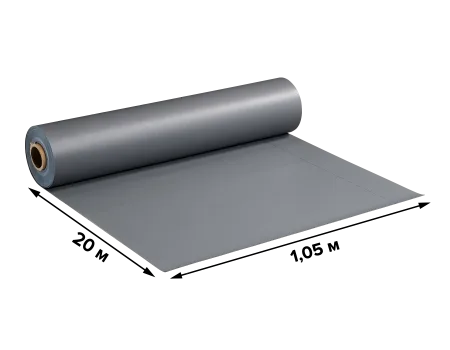 ТЕХНОНИКОЛЬ ПВХ мембрана Logicroof V-RP 1,5 мм (1,05x20 м), тёмно-серая (061528)