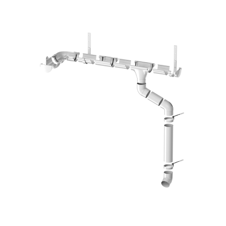 ТЕХНОНИКОЛЬ ТН МАКСИ 152/100 мм, угол желоба 135°, снежно-белый (062431)