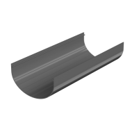 ТЕХНОНИКОЛЬ ТН ОПТИМА 120/80 мм, водосточный желоб пластиковый (3 м), серый (066395)