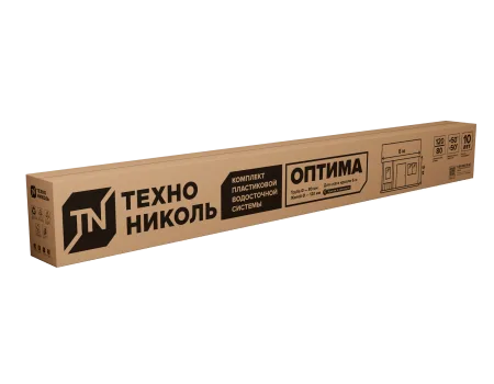 ТЕХНОНИКОЛЬ ТН комплект водосточной системы ОПТИМА для ската 6 м, белый (068541)
