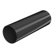ТЕХНОНИКОЛЬ ТН ПВХ 125/82 мм, водосточная труба пластиковая (3 м), черный (073496)
