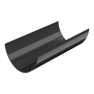 ТЕХНОНИКОЛЬ ТН ПВХ 125/82 мм, водосточный желоб пластиковый (3 м), черный (073498)