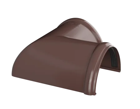 ТЕХНОНИКОЛЬ ТН ПВХ D125/82 мм угол желоба 90° Коричневый RAL 8017 (359460) ТЕХНОНИКОЛЬ ТН ПВХ D125/82 мм угол желоба 90° Коричневый RAL 8017 (359460)