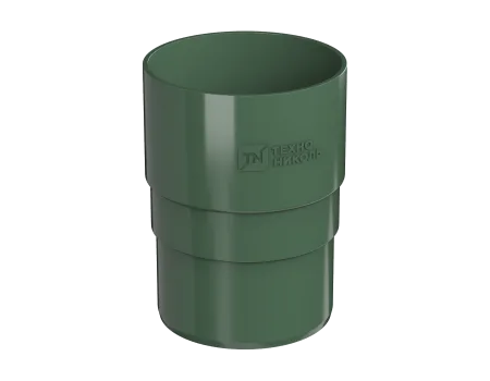 ТЕХНОНИКОЛЬ ТН ПВХ 125/82 мм, муфта трубы, Зеленый RAL 6005 (425671)
