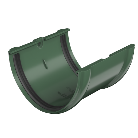 ТЕХНОНИКОЛЬ ТН ПВХ 125/82 мм, соединитель желоба, Зеленый RAL 6005 (425677)