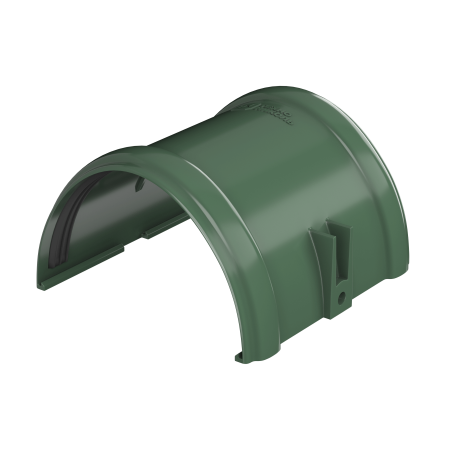 ТЕХНОНИКОЛЬ ТН ПВХ 125/82 мм, соединитель желоба, Зеленый RAL 6005 (425677)