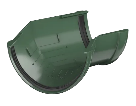 ТЕХНОНИКОЛЬ ТН ПВХ 125/82 мм, угол желоба 135°, Зеленый RAL 6005 (425855)
