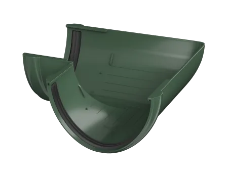 ТЕХНОНИКОЛЬ ТН ПВХ D125/82 мм угол желоба 90° Зеленый RAL 6005 (425858)