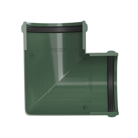 ТЕХНОНИКОЛЬ ТН ПВХ D125/82 мм угол желоба 90° Зеленый RAL 6005 (425858)