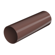 ТЕХНОНИКОЛЬ ТН ПВХ 125/82 мм, водосточная труба пластиковая (3 м), коричневый (563120)