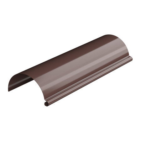 ТЕХНОНИКОЛЬ ТН МВС 125/90 мм, водосточный желоб металлический (3 м), коричневый (617442)