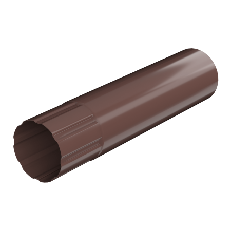 ТЕХНОНИКОЛЬ ТН МВС 125/90 мм, водосточная труба металлическая (3 м), коричневый (617466)