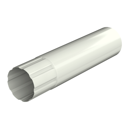 ТЕХНОНИКОЛЬ ТН МВС 125/90 мм, водосточная труба металлическая (1 м), белый (617467)