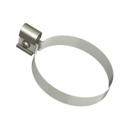 ТЕХНОНИКОЛЬ ТН МВС 125/90 мм, хомут трубы, Белый 9010 (617473)