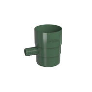 ТЕХНОНИКОЛЬ ТН ПВХ 125/82 мм, отвод для сбора воды, зеленый (625467)