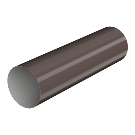 ТЕХНОНИКОЛЬ ТН МАКСИ 152/100 мм, водосточная труба пластиковая (3 м), коричневый (638033)