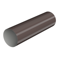 ТЕХНОНИКОЛЬ ТН МАКСИ 152/100 мм, водосточная труба пластиковая (1 м),  коричневый (638082)