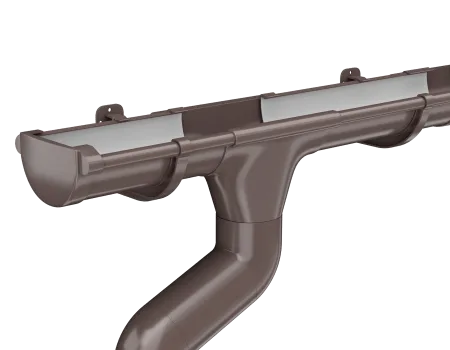 ТЕХНОНИКОЛЬ ТН МАКСИ 152/100 мм, угол желоба 135°, Коричневый 8019 (638584) ТЕХНОНИКОЛЬ ТН МАКСИ 152/100 мм, угол желоба 135°, Коричневый 8019 (638584)