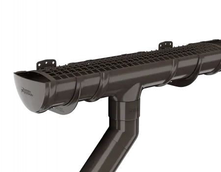 ТЕХНОНИКОЛЬ 1,5м ТН ПВХ желоб, темно-коричневый, глянец, шт. (683356) ТЕХНОНИКОЛЬ 1,5м ТН ПВХ желоб, темно-коричневый, глянец, шт. (683356)