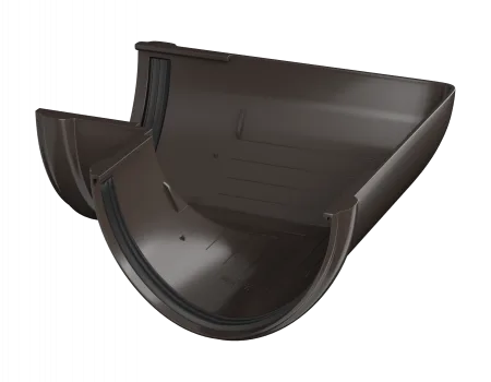 ТЕХНОНИКОЛЬ ТН ПВХ D125/82 мм угол желоба 90° Темно-коричневый RAL 8019 (683373) ТЕХНОНИКОЛЬ ТН ПВХ D125/82 мм угол желоба 90° Темно-коричневый RAL 8019 (683373)