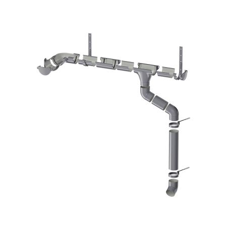 ТЕХНОНИКОЛЬ ТН МАКСИ 152/100 мм, угол желоба 135°, Графитово-серый (685171)
