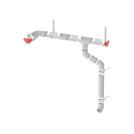 ТЕХНОНИКОЛЬ ТН МАКСИ 152/100 мм, заглушка желоба, Антрацит 9005 (694311)