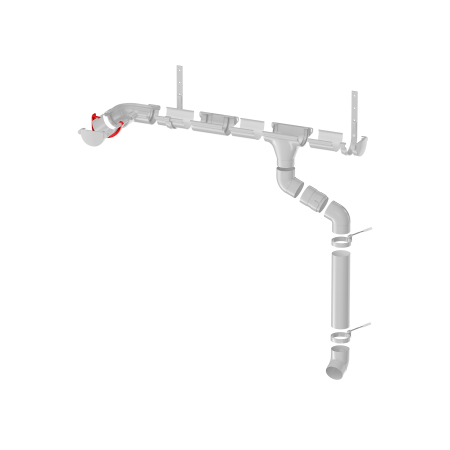 ТЕХНОНИКОЛЬ ТН МАКСИ 152/100 мм, кронштейн желоба, Антрацит 9005 (694314)