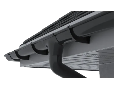 ТЕХНОНИКОЛЬ ТН МАКСИ 152/100 мм, соединитель желоба, Антрацит 9005 (694316) ТЕХНОНИКОЛЬ ТН МАКСИ 152/100 мм, соединитель желоба, Антрацит 9005 (694316)