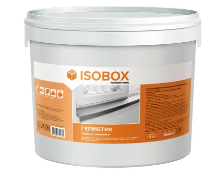 ТЕХНОНИКОЛЬ Герметик ISOBOX Паропроницаемый Акриловый (наружный А), 7кг (694231)