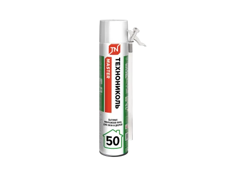 ТЕХНОНИКОЛЬ Пена монтажная ТЕХНОНИКОЛЬ 50 MASTER бытовая, 1000 мл, шт. (625508)
