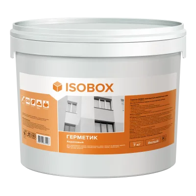 ТЕХНОНИКОЛЬ Герметик ISOBOX Акриловый для швов (белый), 7кг, шт& (092983) ТЕХНОНИКОЛЬ Герметик ISOBOX Акриловый для швов (белый), 7кг, шт& (092983)